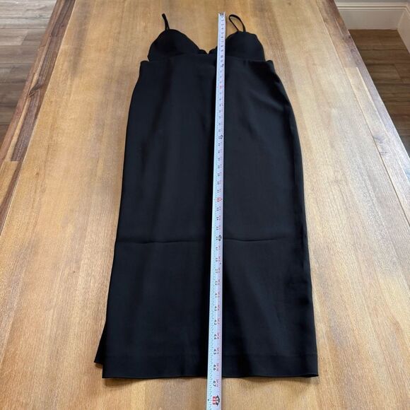 REISS Rochelle Strappy Midi Dress in Black Size 10‎ - Picture 8 of 16